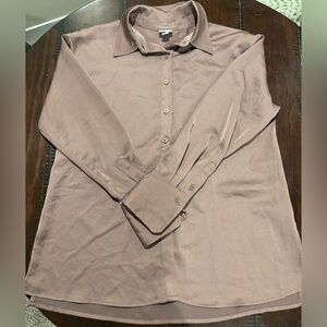 a new day Mauve Button-Down Long Sleeve Shirt